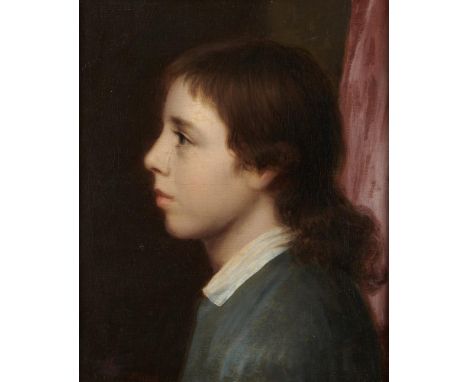 ATTRIBUTED TO JAMES SANT, RA (1820-1916) STUDY FOR A PORTRAIT  with monogram, oil on canvas, 39.5 x 33cm++Restored, lined and