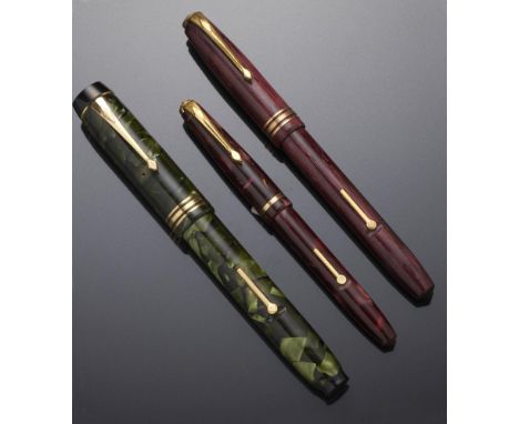THREE CONWAY STEWART FOUNTAIN PENS  comprising Duro 26, 36 and Dinkie 560, all boxed++The first and last almost as good as ne