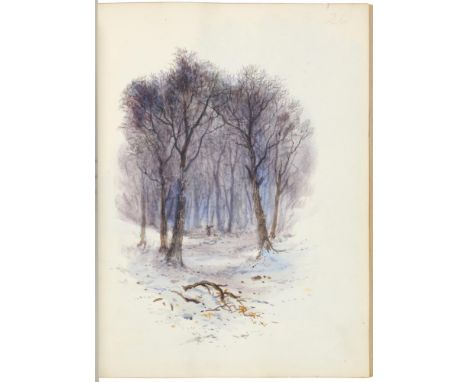 FREDERICK PARSONS SHUCKARD (1844-1926) A SKETCHBOOK OF WOODLAND, LAKE, COASTAL AND OTHER SCENES   70, including An Overshot W