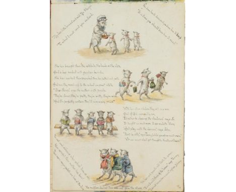 CAPTAIN ALEC BEE (FL 1990S) TWO SKETCHBOOKS OF ENGLISH LANDSCAPES AND HUMOROUS ILLUSTRATIONS  including cats and pigs, many i