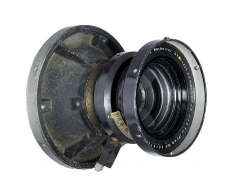 AERIAL PHOTOGRAPHY.  AN EASTMAN KODAK CO AERO-EKTAR 7 INCH f2.5  7 INCH LENS  with iris diaphragm, turned aluminium mount and