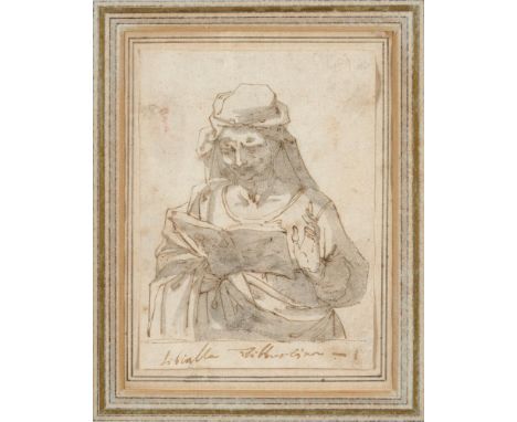 NORTH ITALIAN SCHOOL, 17TH CENTURY A SIBYL  pen, bistre ink and grey wash, 15.5 x 11.5cm approx and two other drawings (3)++T
