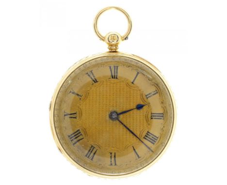 AN ENGLISH 18CT GOLD LEVER LADY'S WATCH ARNOLD [&amp;] FRODSHAM, 84 STRAND LONDON, 13049  with gold dial, gilt three quarter 