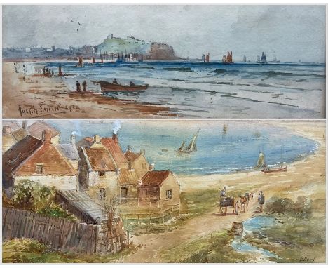 Austin Smith (British Early 20th Century): Scarborough, watercolour signed 10cm x 25cm; Edward Nevil (British 19th/20th Centu