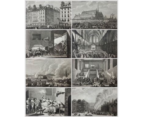 After Jean-Louis Prieur (French 1759-1795): The French Revolution, set of twenty-four engravings of historical scenes from th