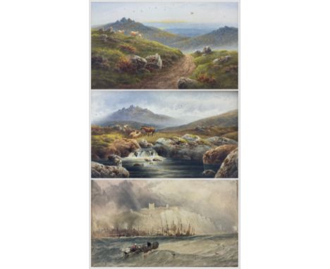 Charles Edward Brittan Jnr (British 1870-1949): 'On the River - Wallcombe Dartmoor' and 'On the Moors near Manaton Dartmoor',