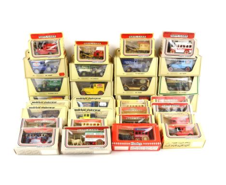 80+ boxed model cars including Days Gone, Matchbox Models of Yesteryear, Dinky 300 London Scene London Taxi and London Bus, L