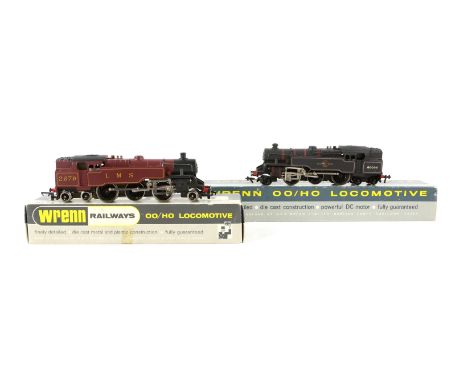 2 Wrenn 00 gauge Locomotives - 2219 2-6-4 Tank LMS with leaflet and original packaging, 2218 2-6-4 BR Tank with leaflet and o