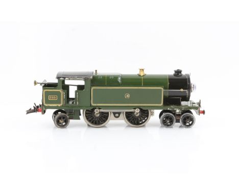 AMENDED DESCRIPTION Original vintage Hornby O gauge tinplate electric model railway trainset locomotive engine No. 2221 Great