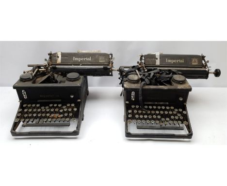 Two vintage Imperial typewriters Click here to view further images, condition reports, sale times &amp; delivery costs for th