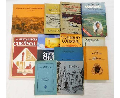 Eleven Cornish related books inc Musical Adventures in Cornwall by Maisie and Evelyn Radford
