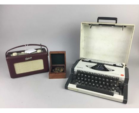 ROBERTS RADIO,with a typewriter and a reproduction compass (3)