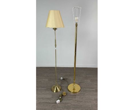 MODERN BRASS FLOOR LAMP,along with another (2)