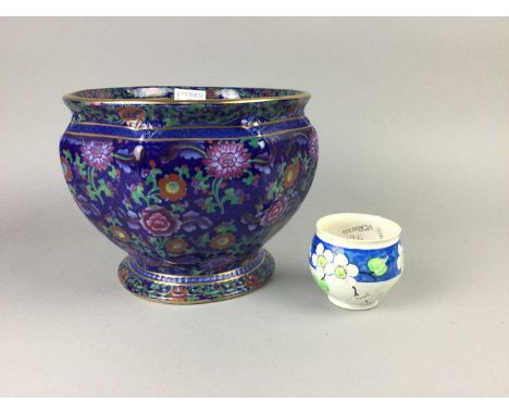 MAK MERRY JAR,along with a Booth's planter (2)