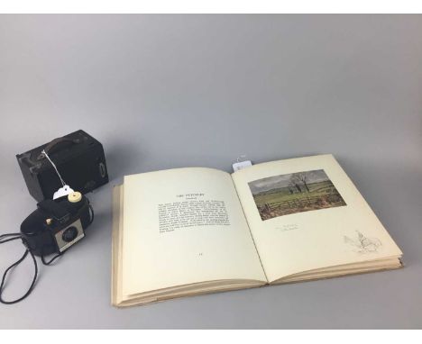 MY HUNTING SKETCH BOOK, by Lionel Edwards, one volume, along with a Kodak brownie camera and a boxed brownie, also including 