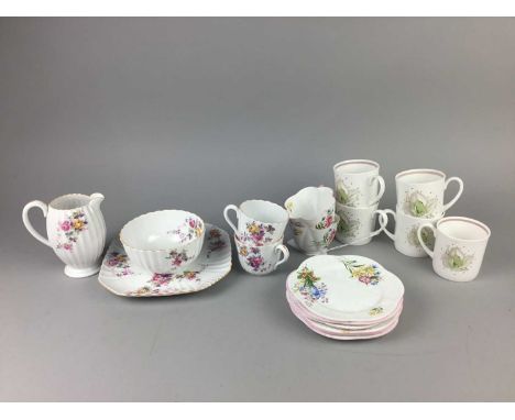 SUSIE COOPER FOR WEDGWOOD TEA SERVICE,along with a Spode for Dorothy Perkins part tea service and a Shelley part tea service 