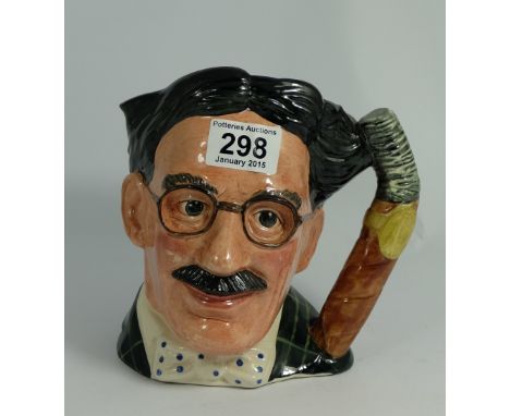 Royal Doulton large size prototype character jug Groucho Marx D6710 in different colour way 