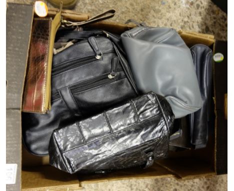A collection of various vintage designer handbags etc