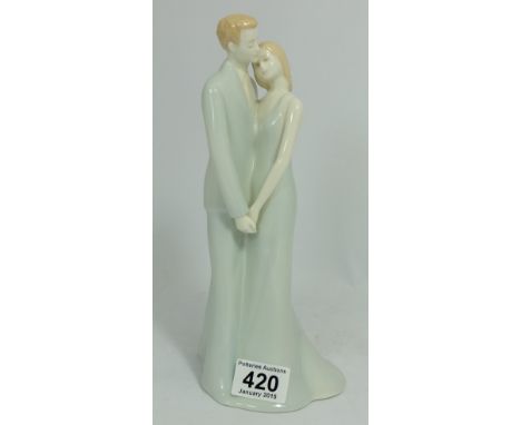 Royal worcester moments figure Happy Anniversary,boxed height 28cm