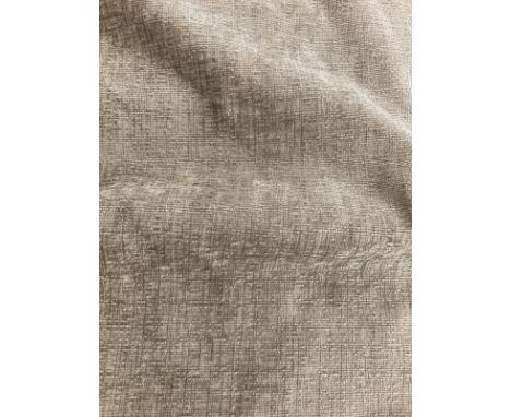 A Pair of Beige velvet like textured curtains (drop 215cm. 200cm top 160cm