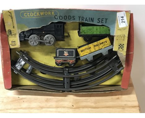 VINTAGE METTOY CLOCKWORK 'GOODS TRAIN SET ' No. 5398/ 1 - PLAYWORN