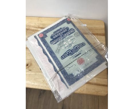 VINTAGE VARIOUS SHARE CERTIFICATES ECT