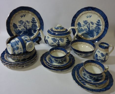 Booths 'Real Old Willow' tea service - six place settings 