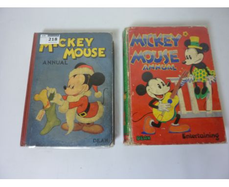 Books - Two vintage 1930s/40s 'Mickey Mouse' annuals pub. Dean and Son