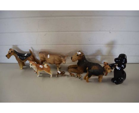 COLLECTION OF CERAMIC DOG MODELS