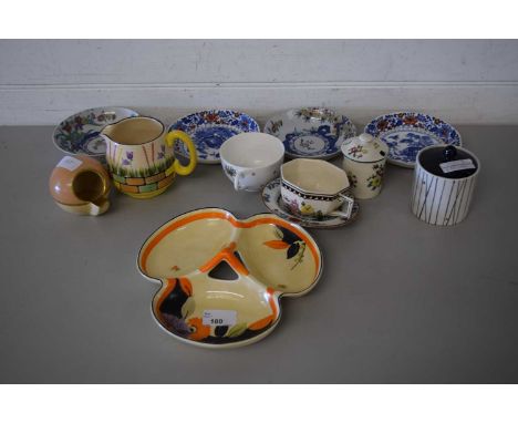 QUANTITY OF CERAMICS INCLUDING A MYOTT TRAY, ENGLISH PORCELAIN SAUCES ETC