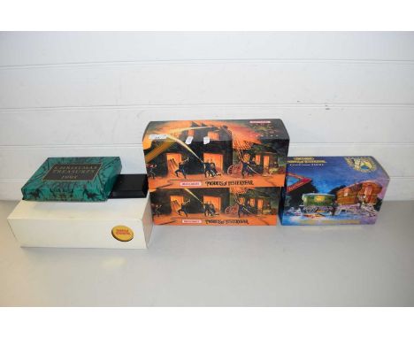 QUANTITY OF MATCHBOX MODELS FROM THE FIRE ENGINE SERIES, MODELS OF YESTERYEAR GIPSY CARAVAN 1900 AND CHRISTMAS TREASURES 1995