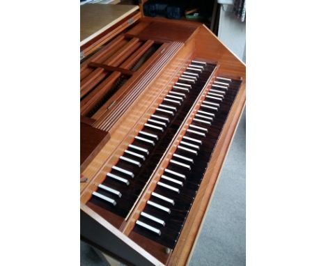 Morley Harpsichord (c1984)A double manual harpsichord in a walnut case on trestle base. This instrument is sold with an Artic