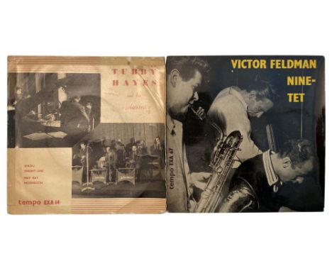 TUBBY HAYES / VICTOR FELDMAN EPS. Two rarely seen UK 7" EPs. Titles are: Tubby Hayes And His Orchestra (Tempo, EXA 14, tri ce