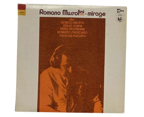 ROMANO MUSSOLINI TRIO - MIRAGE (PDU RECORDS - PLD A 6018). Extremely hard to find original Italian pressing LP from 1974 from