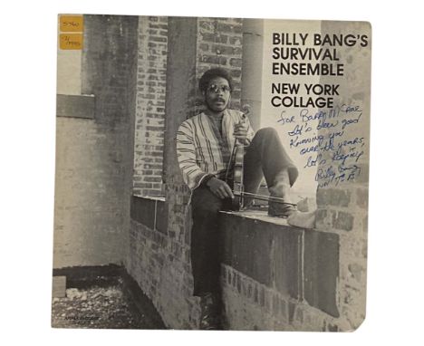 BILLY BANG'S SURVIVAL ENSEMBLE - NEW YORK COLLAGE LP - SIGNED COPY. Jazz with violin? Yep! Here's the wonderfully named Billy