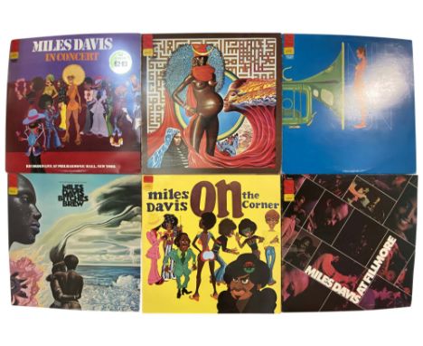 MILES DAVIS - LPs. Nice selection of essential titles from Miles, 6 LPs here. Bitches Brew (UK, Stereo, 2 x LP, gatefold, CBS