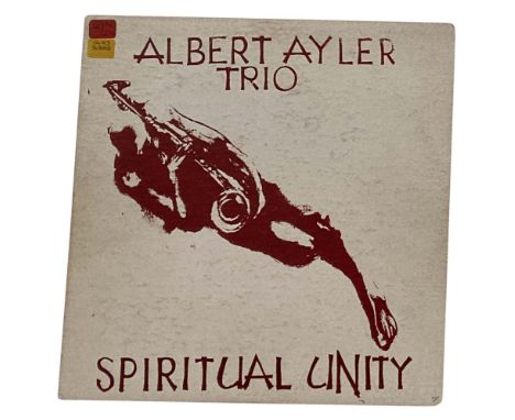 ALBERT AYLER TRIO - SPIRITUAL UNITY SIGNED COPY (ESP 1002). Fantastic to see super rarity, with the back of the sleeve seemin