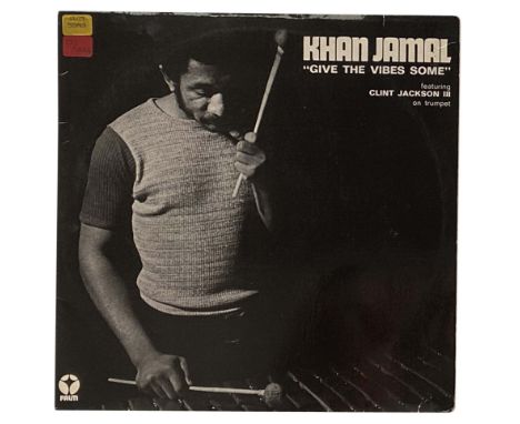 KHAN JAMAL - GIVE THE VIBES SOME (PALM 10). Original French issue LP here from Khan Jamal, Give The Vibes Some (France, Stere