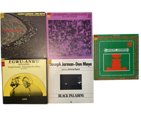 JOSEPH JARMAN / DON MOYE - LPs. 5 x sought after LPs. Titles: Egwu - Anwu (US, gatefold, India Navigation, IN 1033, Ex+/Ex wi