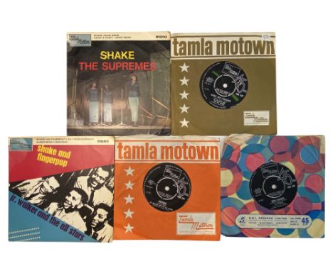 MOTOWN EP'S x 2 &amp; JR. WALKER 45'S x 3. Nice little pack of rarer Motown releases to include The Supremes - Shake EP (TME2