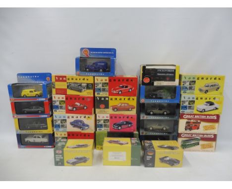 A quantity of Corgi Vanguards, mostly domestic cars, boxed.