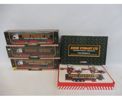 Four boxed Corgi Superhaulers, including Internatonal logistic set.