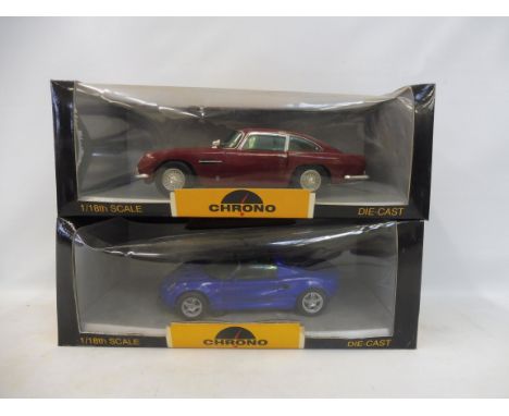 Two Chromo 1:18 scale models to include Aston Martin.