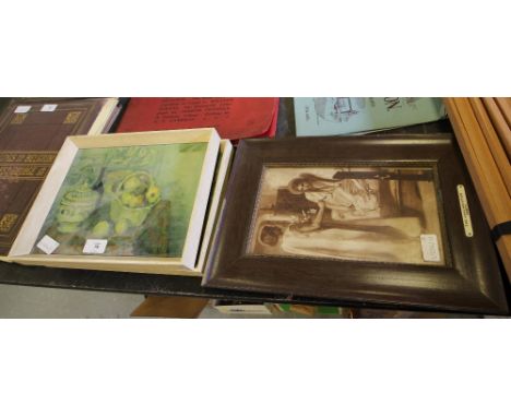 2 Still Life Prints inc 1 Portrait 'The Annunciation'