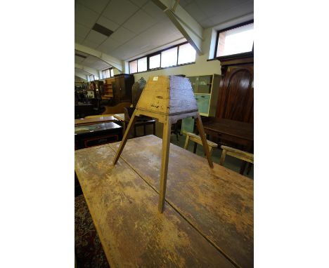 Elm grain sampling hopper, from a Speyside distillery