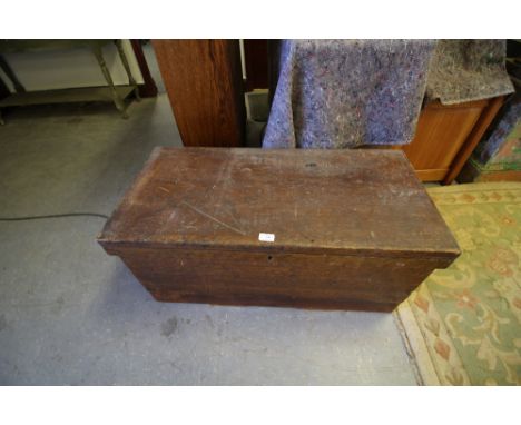 Victorian grained pine trunk