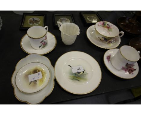 Small Quantity of Royal Worcester Bird Design Items