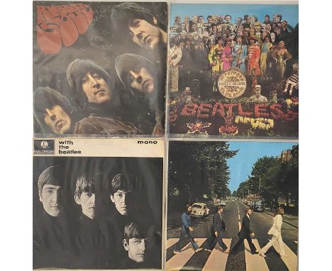 THE BEATLES - STUDIO LPs (EARLY/ORIGINAL UK PRESSING LPs). Ace pack of 4 x early/original UK pressing LPs. Titles are Sgt. Pe