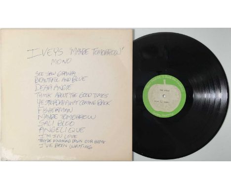 THE IVEYS (BADFINGER) - MAYBE TOMORROW LP - ORIGINAL UK APPLE MONO ACETATE RECORDING. Incredible to uncover original mono UK 