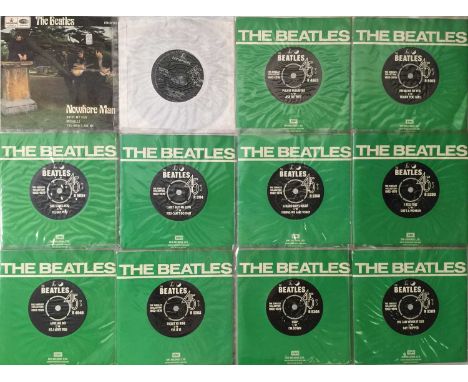 THE BEATLES - 7" ARCHIVE. Lovely pack of 34 x 7", primarily late releases and almost entirely reissues. Titles include Nowher